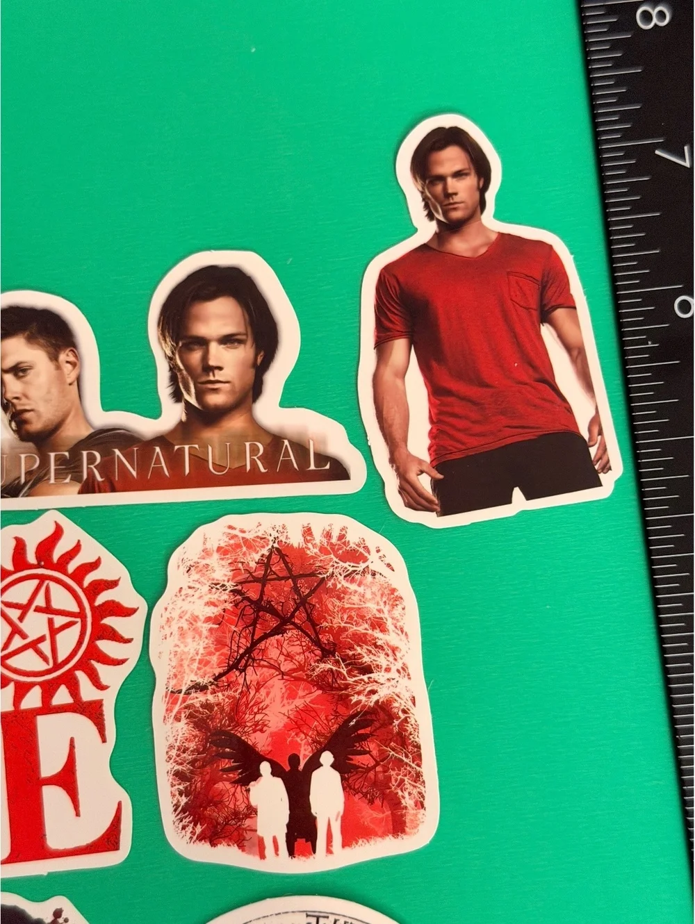 7 pack sticker/decal waterproof Supernatural tv show